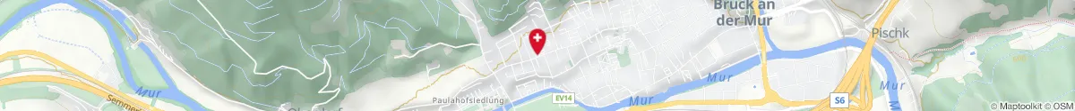 Map representation of the location for Vitus Apotheke Bruck a.d. Mur in 8600 Bruck an der Mur
